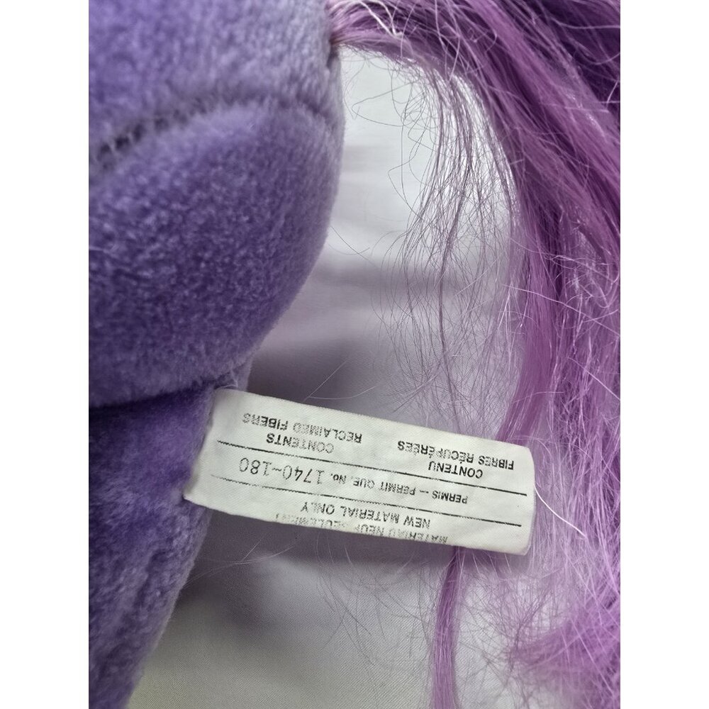 VTG 1983 Hasbro Softies, My Little Pony Blossom Purple Plush Pony Stuffed Toy - Picture 5 of 15
